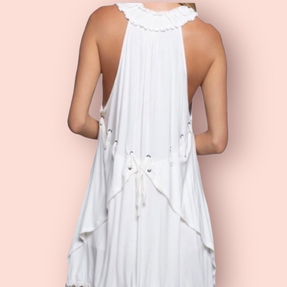 POL Tops - POL white high low tunic